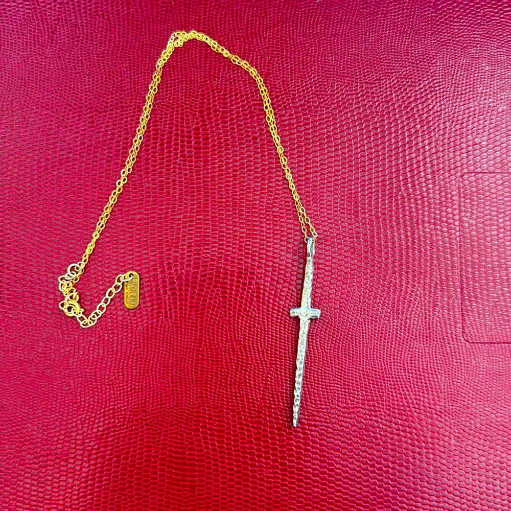 Earth Grace Jewelry Courage Cross Necklace